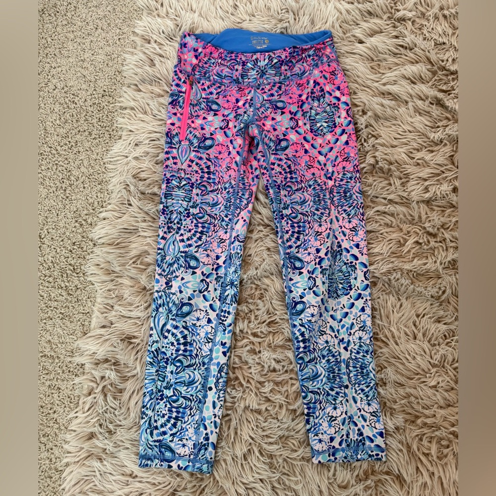 Lilly Pulitzer Luxletic Pink and Blue Leggings